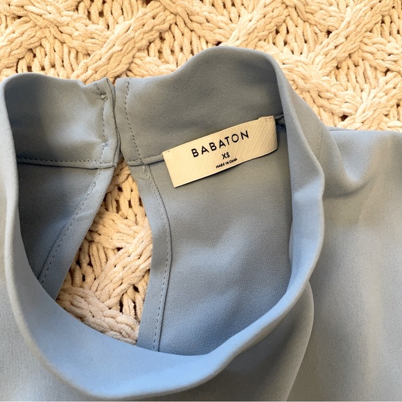 Babaton Long Sleeve Blue Top - Picture 2 of 3